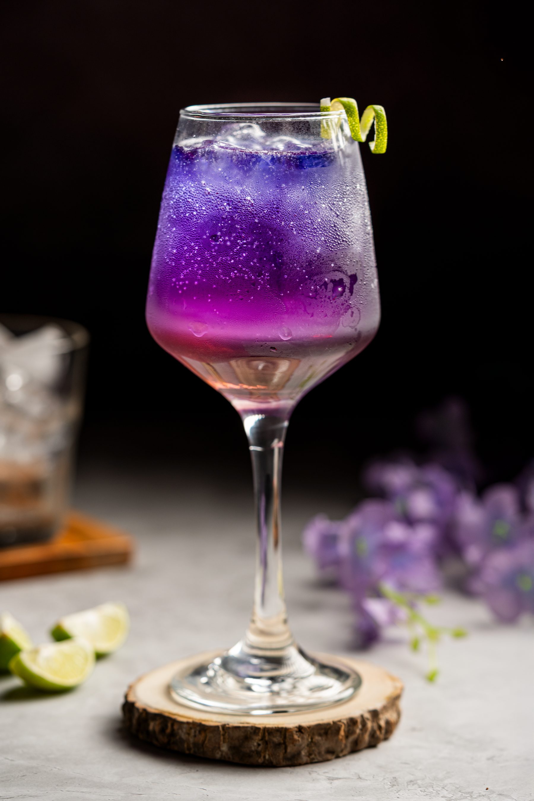 A signature purple drink at The Purple Blend, Salt Lake, Kolkata